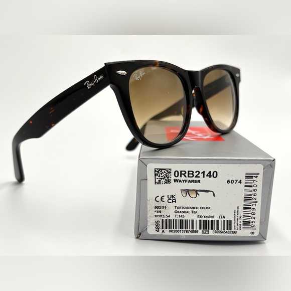 Ray-Ban Tortoise RB2140 Sunglasses Gradient tea lens 54mm - Picture 5 of 11